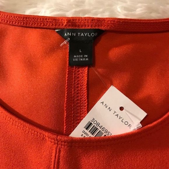 Ann Taylor Center Seam Couture Puff Sleeve Top - Picture 12 of 13